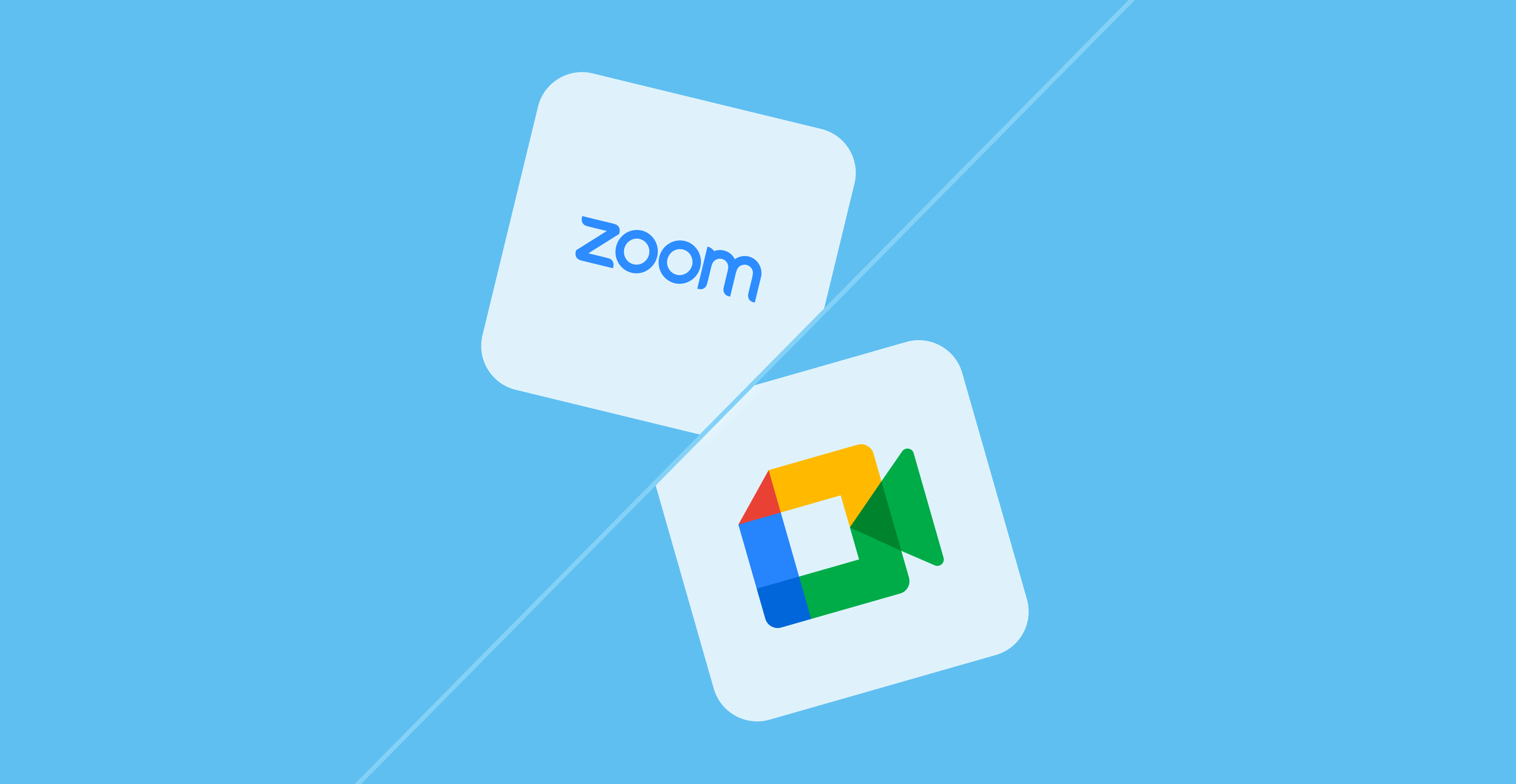 Logos de Zoom y Google Meet para consultas online